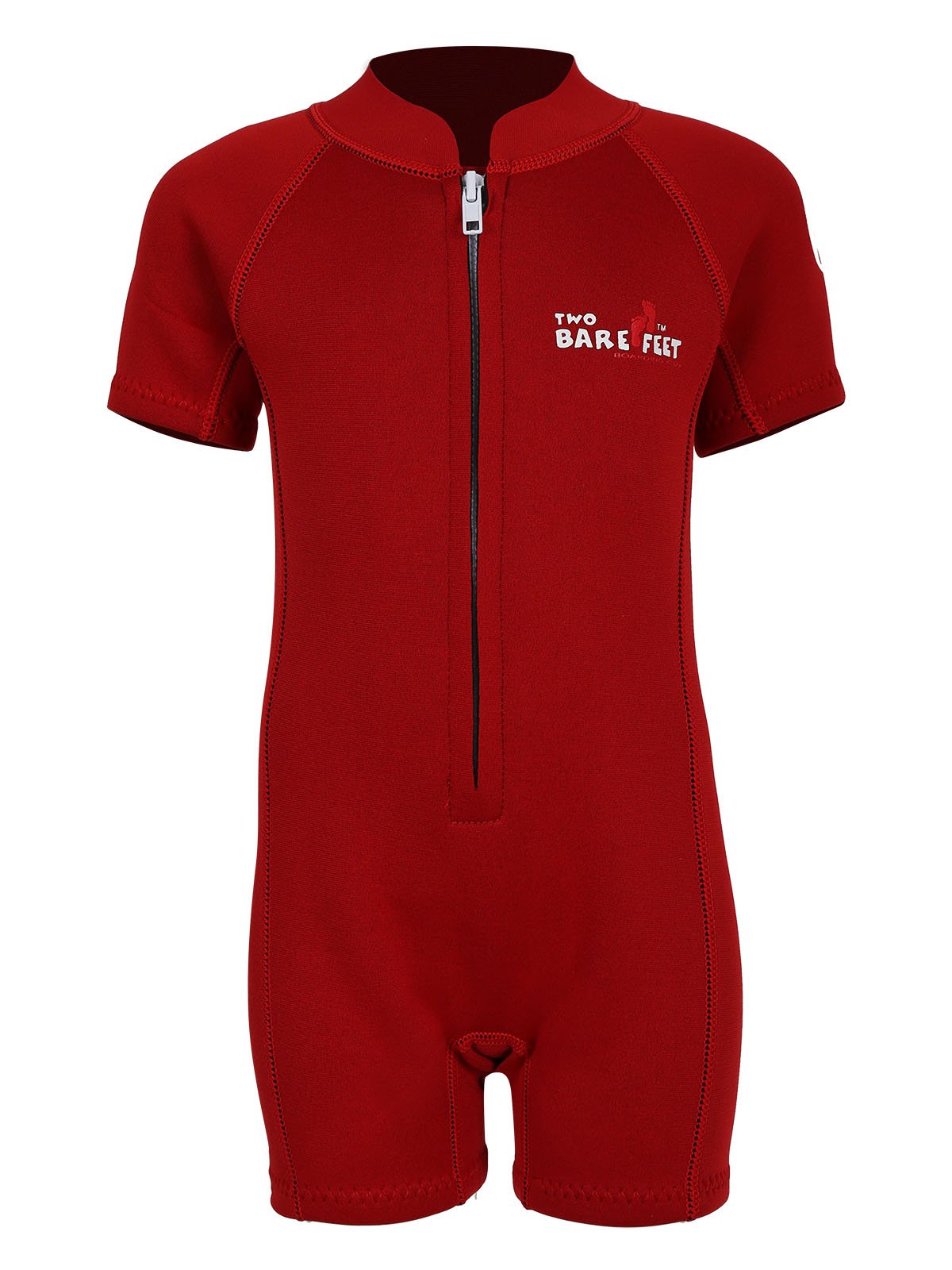Two Bare Feet Classic Baby Wetsuit - Neoprene Swimsuit Ages 0-48 Months (XL (36-48 Months), Red) โ image 1