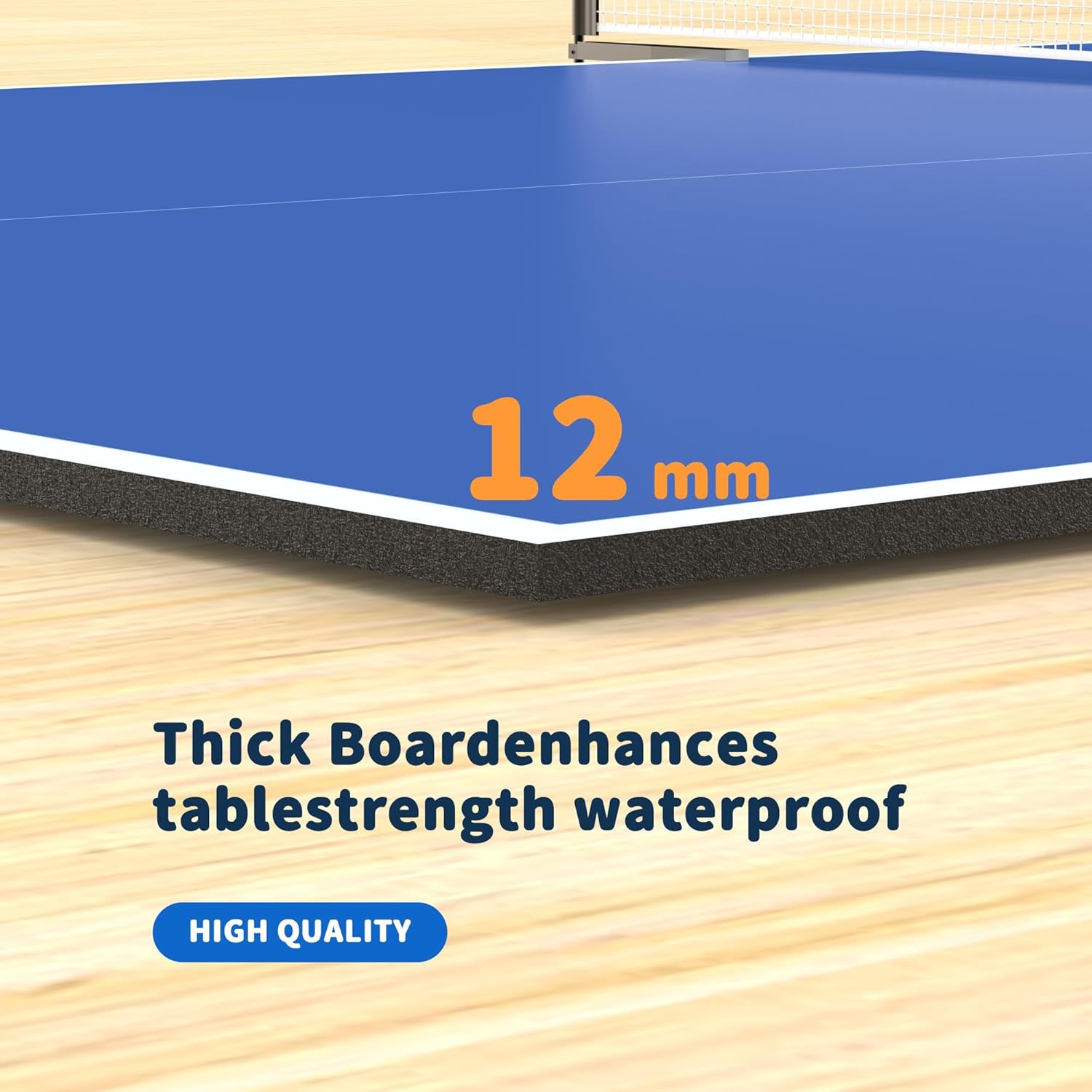 8ft x 4ft Foldable Ping Pong Table Topper for Pool Table, Professional Table Tennis Table Conversion Top with Net & Premium Foam Padding - Perfect for Family Game Rooms,Easy Storage/Assembly