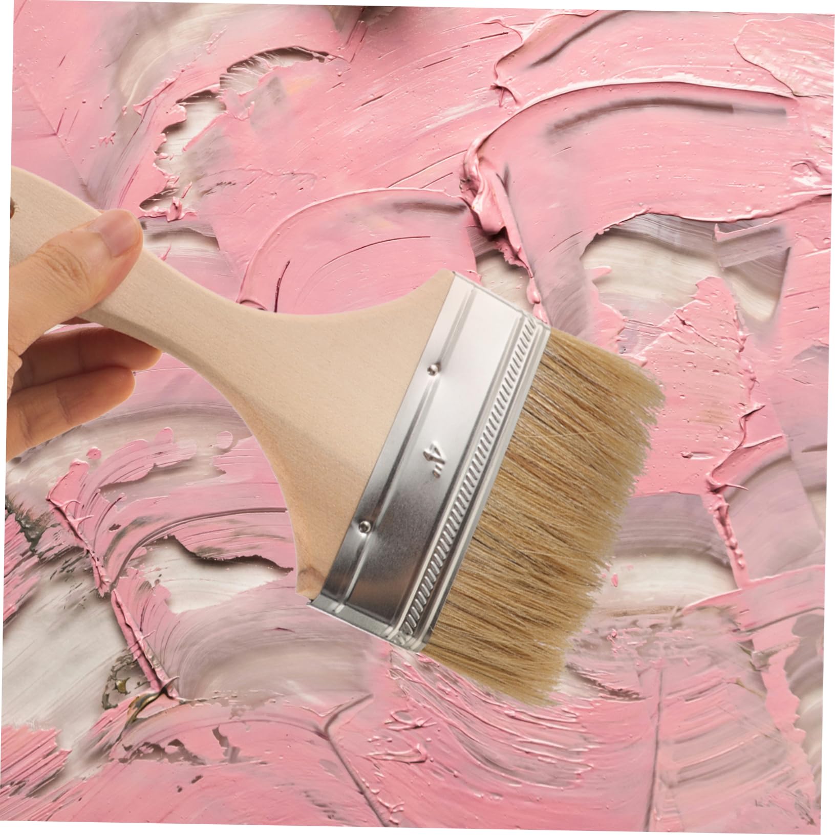 UKCOCO 28pezzi Pennelli Per Pittura Pigmento Manico Pennelli Piatti Per e Vernice Strumenti Per Artisti e Studenti Arte Varie Misure Per Dettagli Precisi e Lavori Artistici