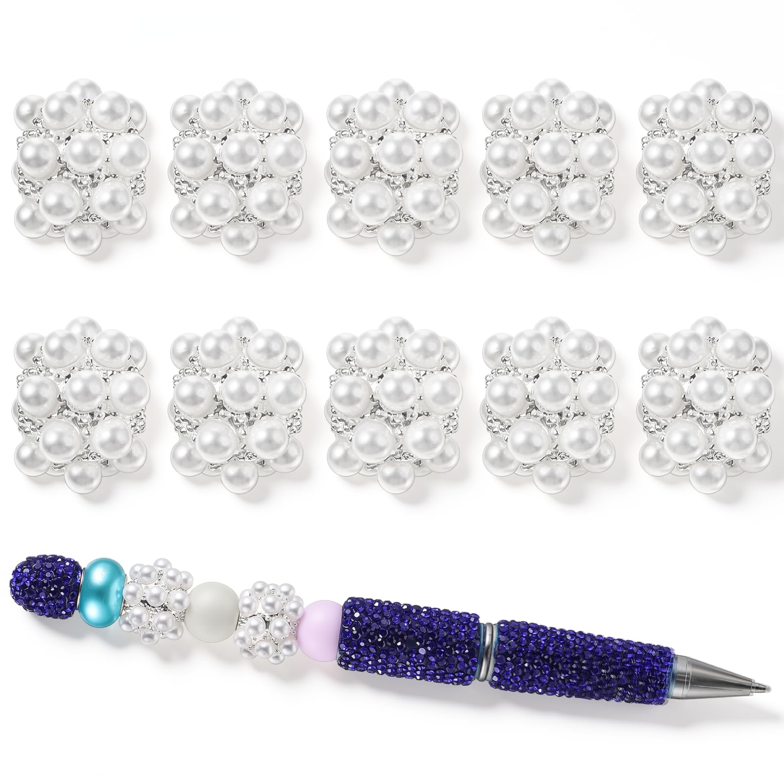 Photo 1 of ***9 of 10***
Skrfren 10pcs Rhinestone Focal Beads