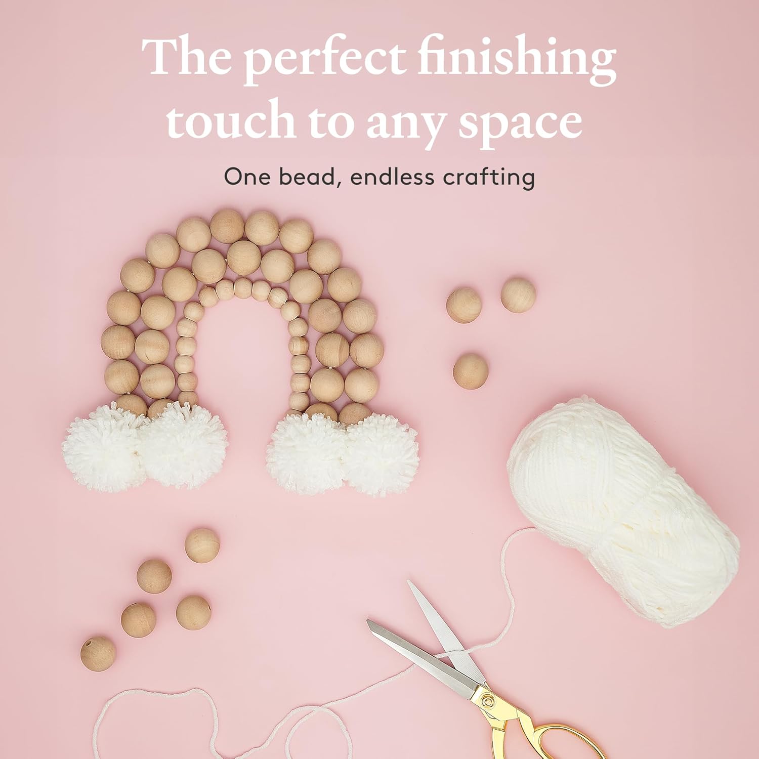 Large Wooden Beads for Crafts - Pack of 12 51mm 2 x 1/2 Inch Hole Large Wood Beads for Crafts withHoles for DIY | Round Wooden Balls for Crafts | Wood Beads for Jewelry Making | Woodpeckers - Image 6