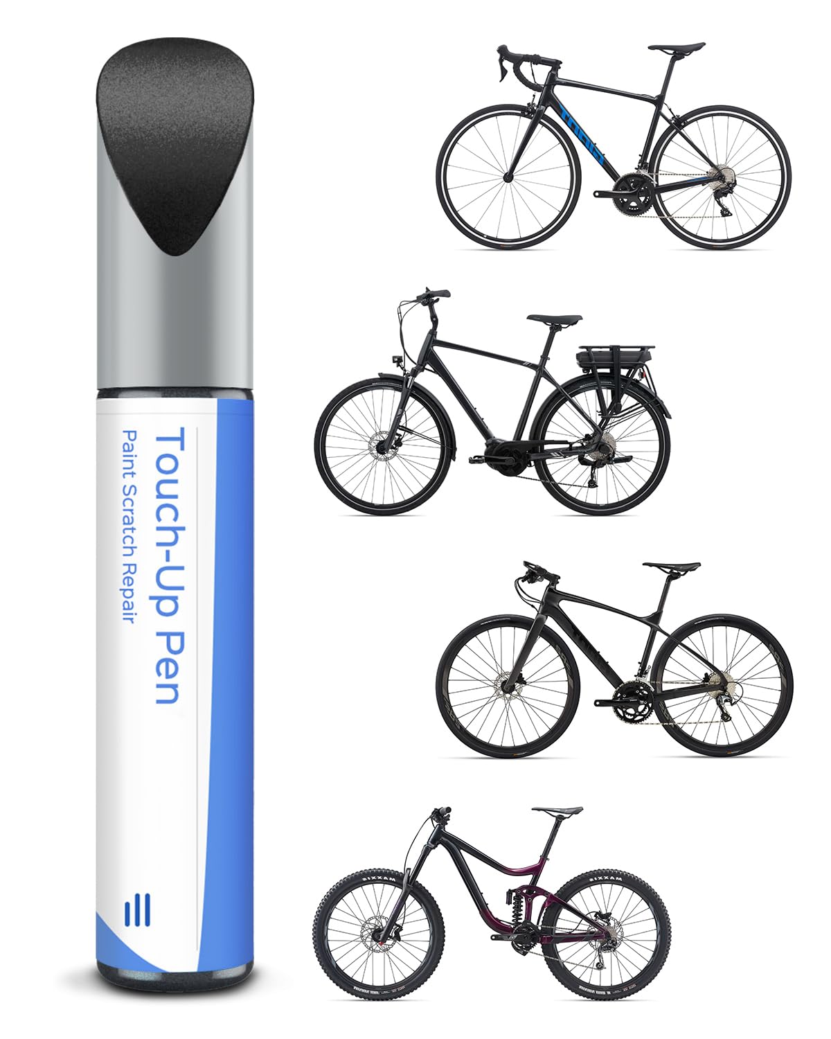 Pintura brillante en carbono para bicicleta - Reparador de pintura para Giant, use lápiz de pintura para metal y plástico - Pintura para bicicleta de alta cobertura — view 14