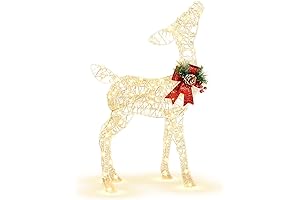 Reindeer Christmas Decorations Indoor: Tangkula Lighted Christmas Reindeer