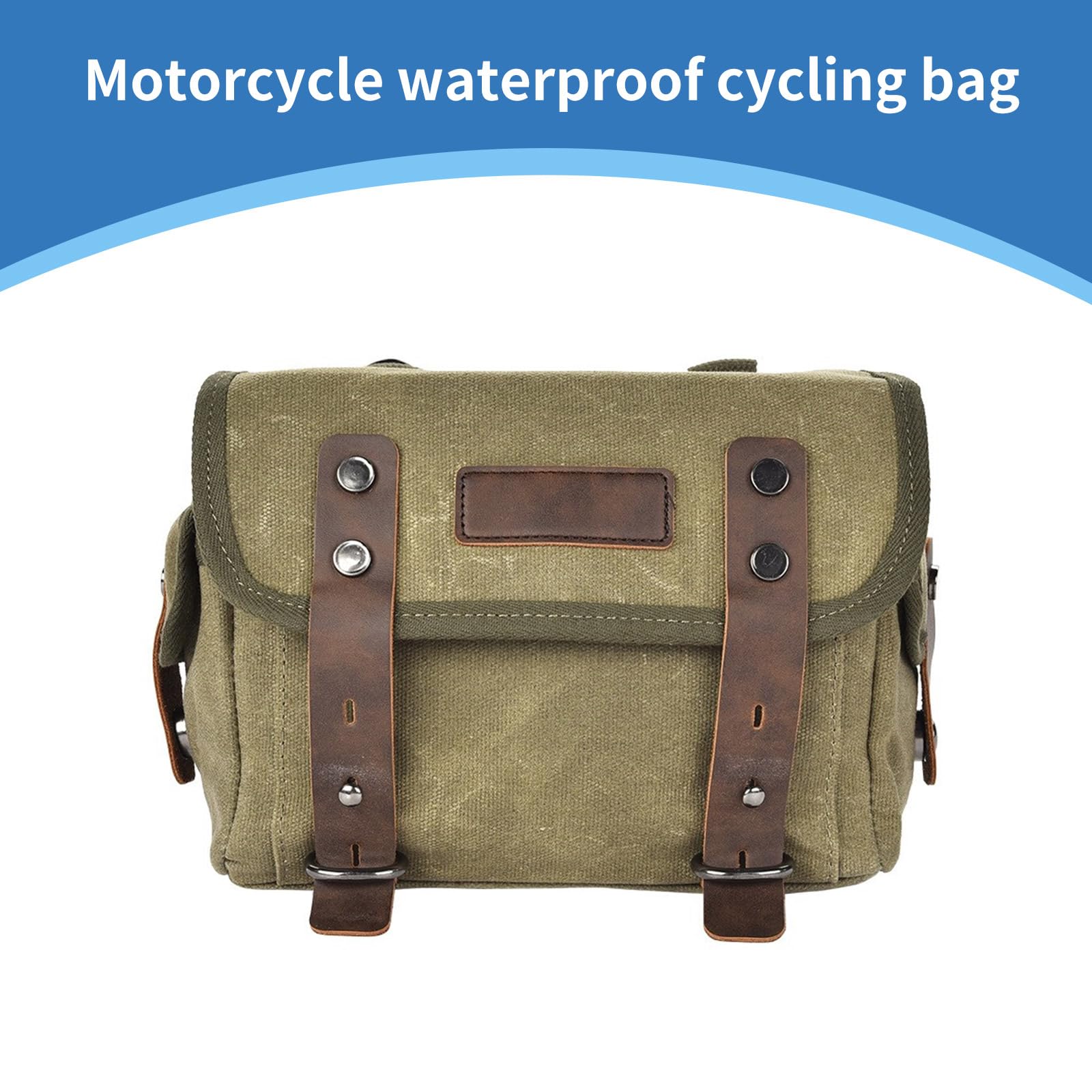 Bolsa de equitación para motocicleta con gran capacidad y tiras reflectantes, compatible con viajes y actividades al aire libre, accesorio de motocicleta