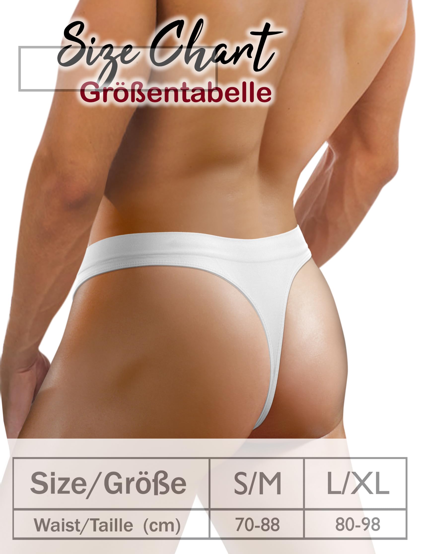 sesto senso Homme String sans Couture G-Strings Sexy Lot de 3