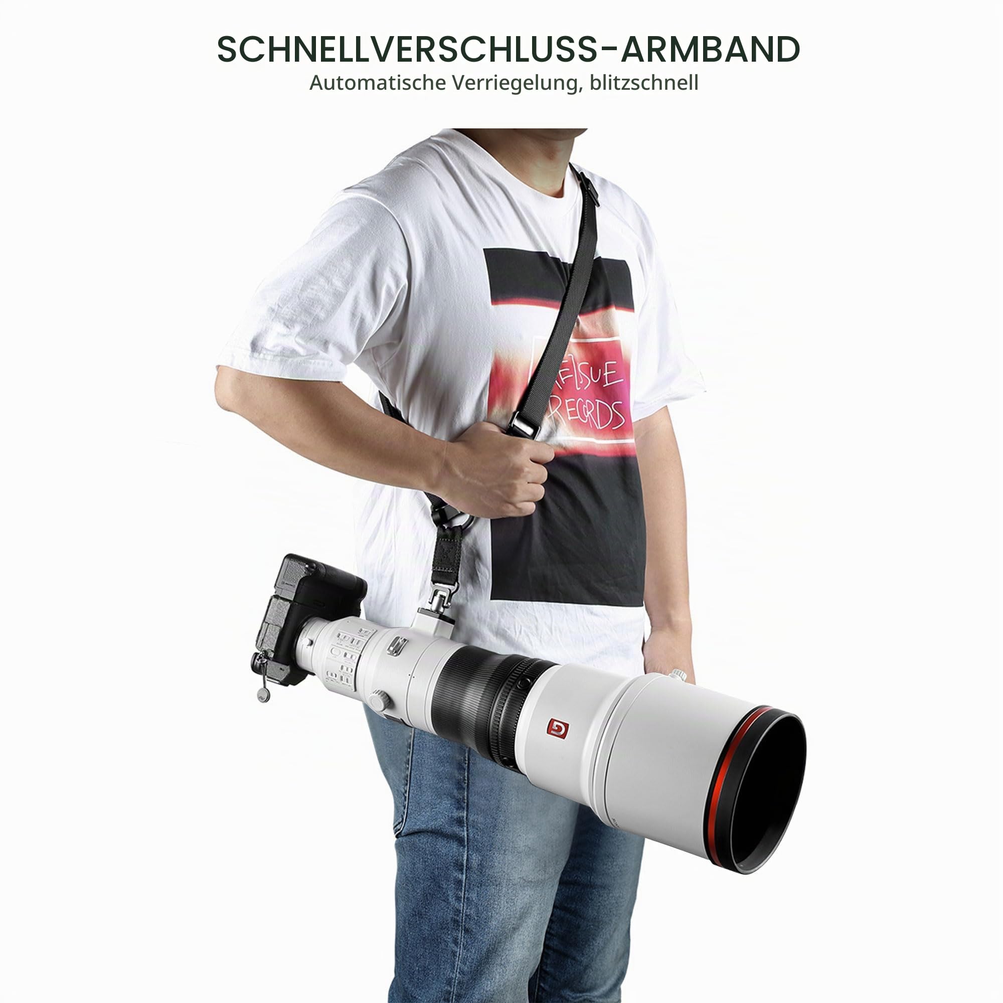 Leofoto Tragegurt SP-01 mit 2X QD-Zapfen
