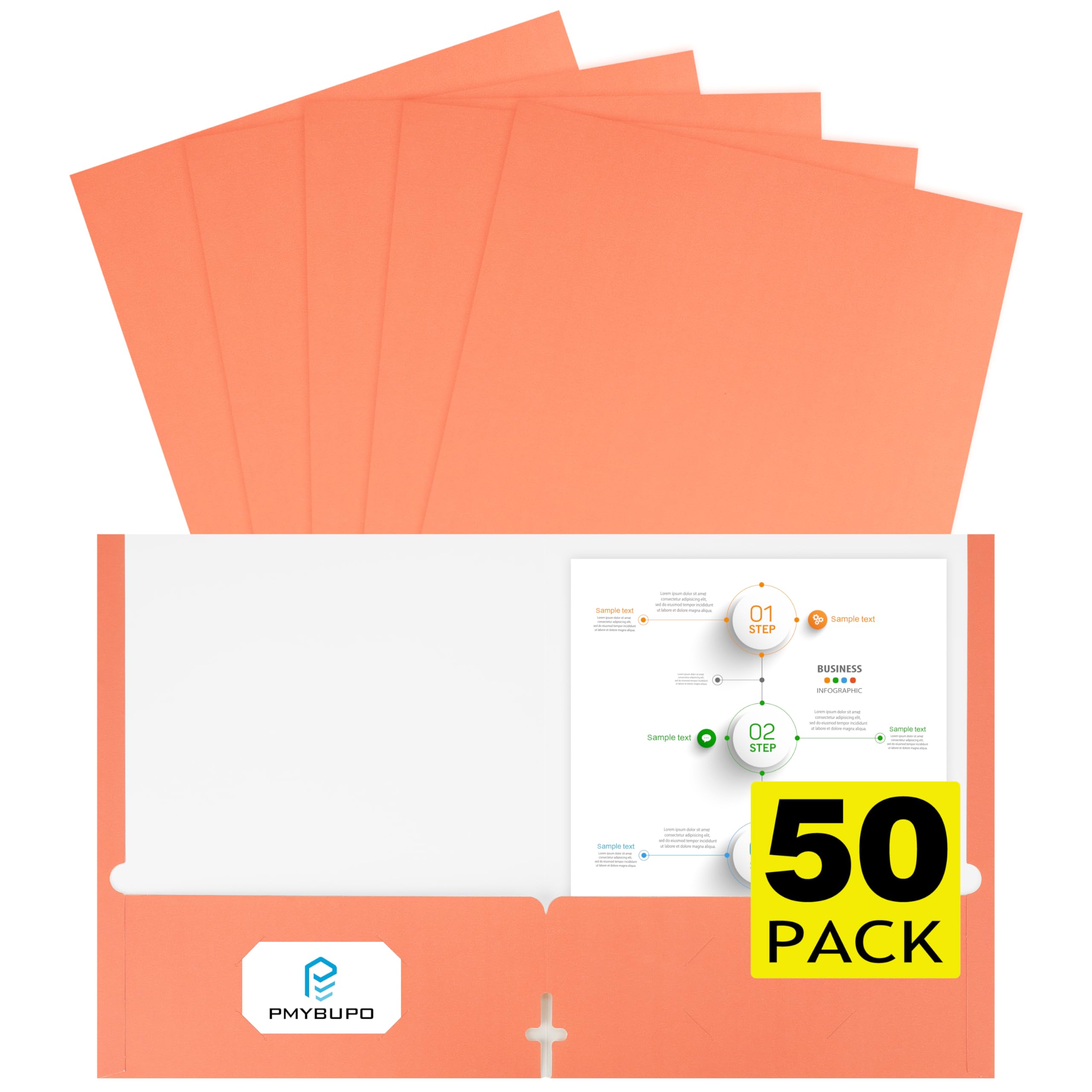 Colorful File Folders - 6 Pack Pastel Folders -11 Colorful File Folders - 6 Pack Pastel Folders -11