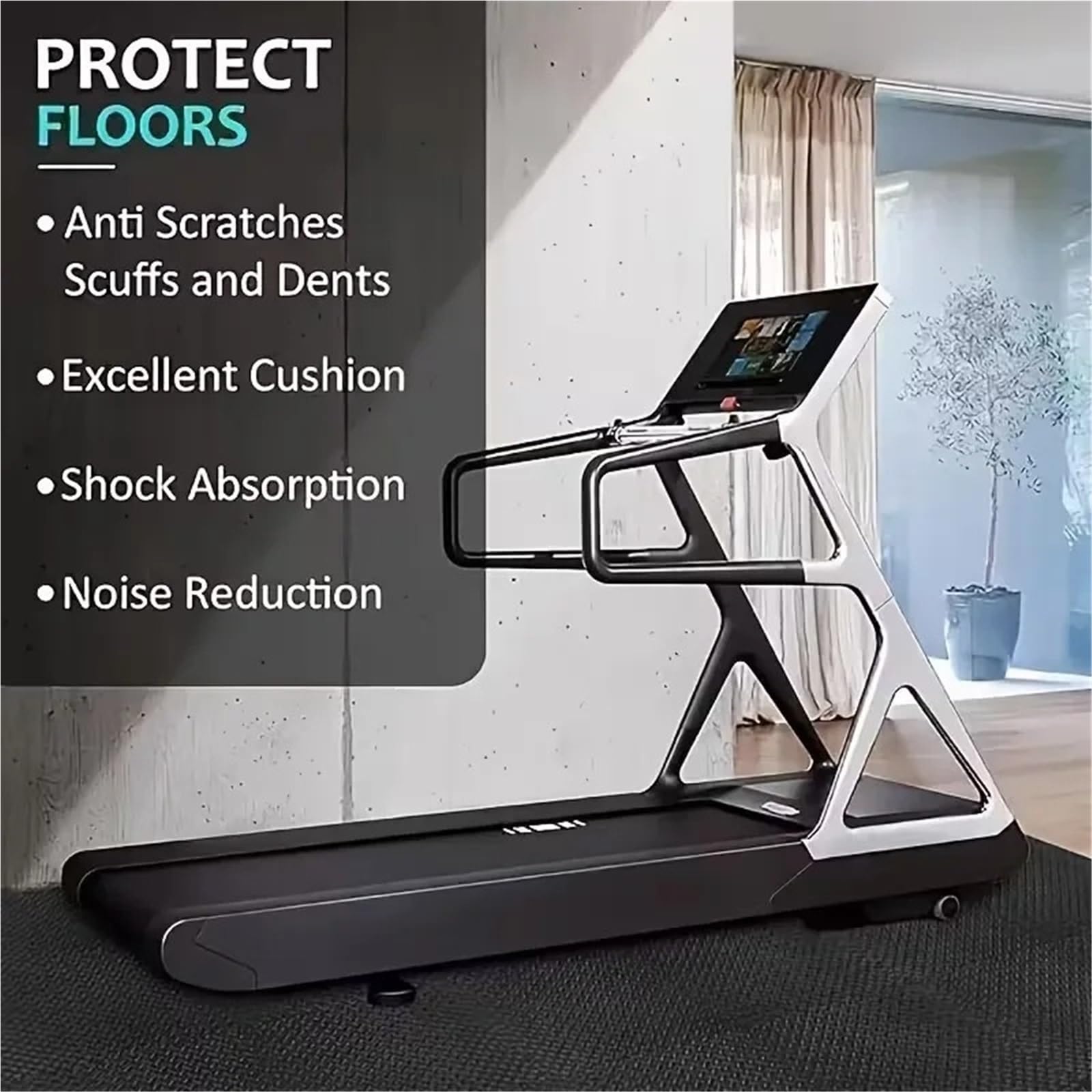 Tappeto Da Fitness A Puzzle Tappetini ad incastro EVA 30x30 cm Piastrelle ammortizzanti antiscivolo ecologiche for palestra