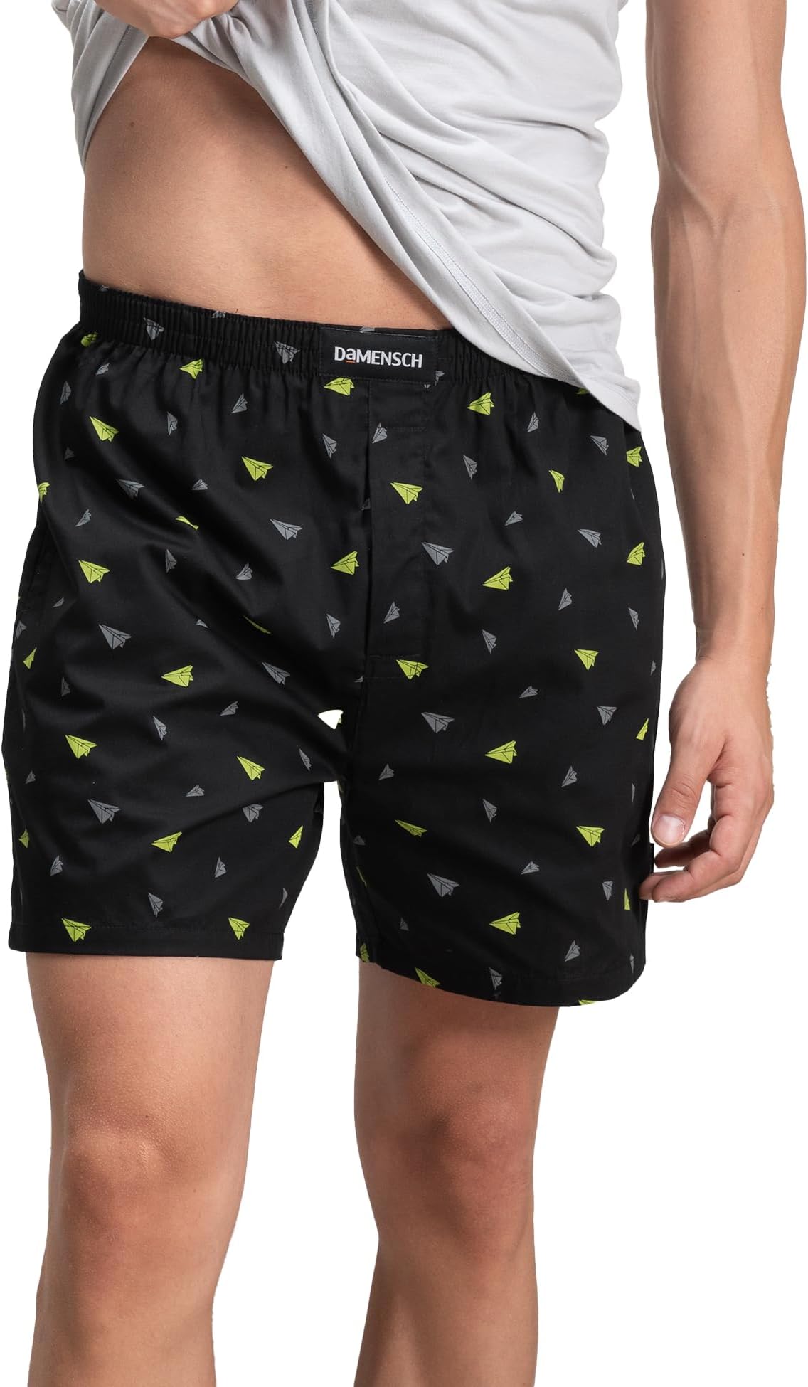 Regular Fit Solid 100% Soft & Durable Cotton Boxer Shorts Dual Pockets Anti-Bacterial Moisture Wicking Microfibre Waistband Ultra-Light Boxers for Men