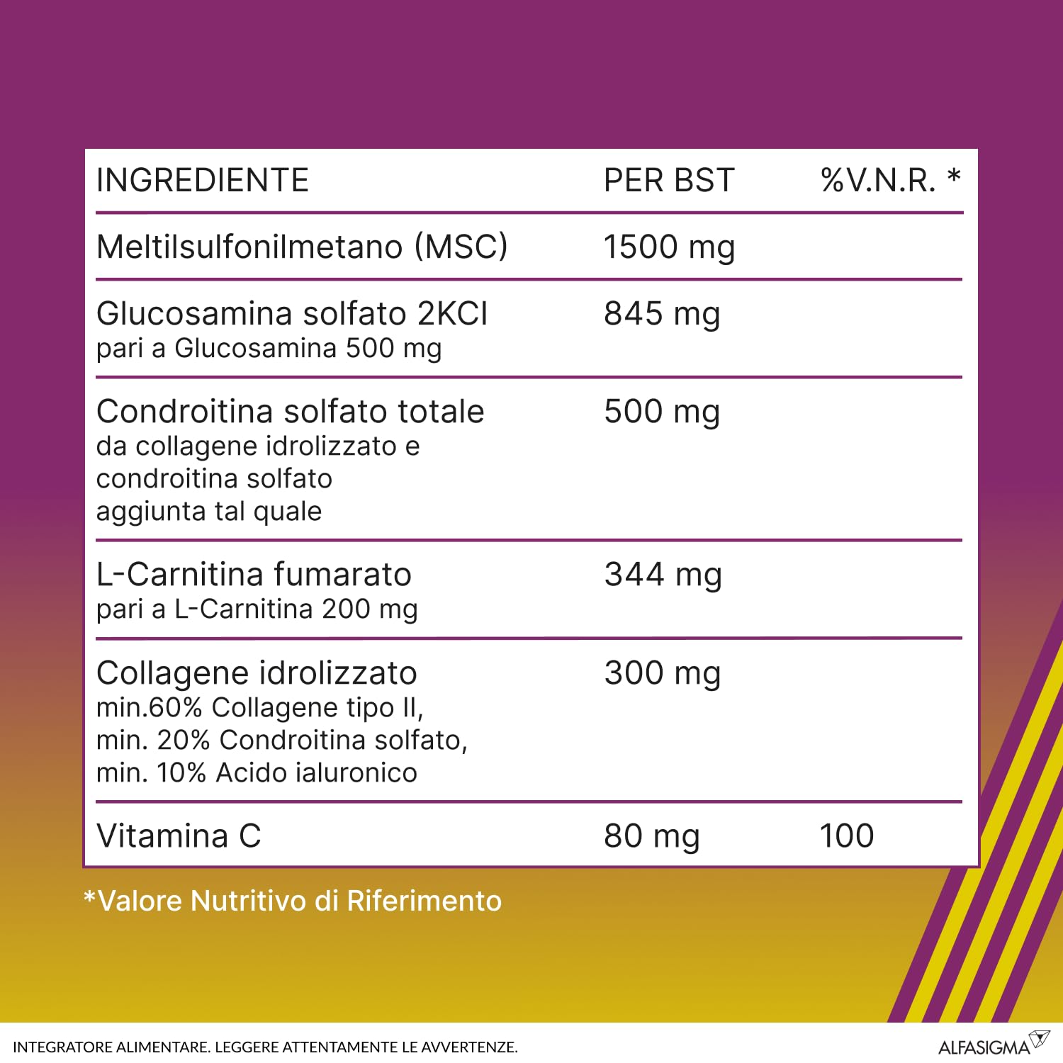 Amedial Plus, Integratore Alimentare per il Benessere delle Ossa e delle Cartilagini, 20 Bustine da 5mg da Sciogliere in Acqua