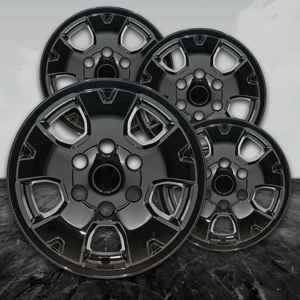 16" Gloss Black Wheel Skin Kit fits Toyota Tacoma 2005-2017 - ABS 4 Pack