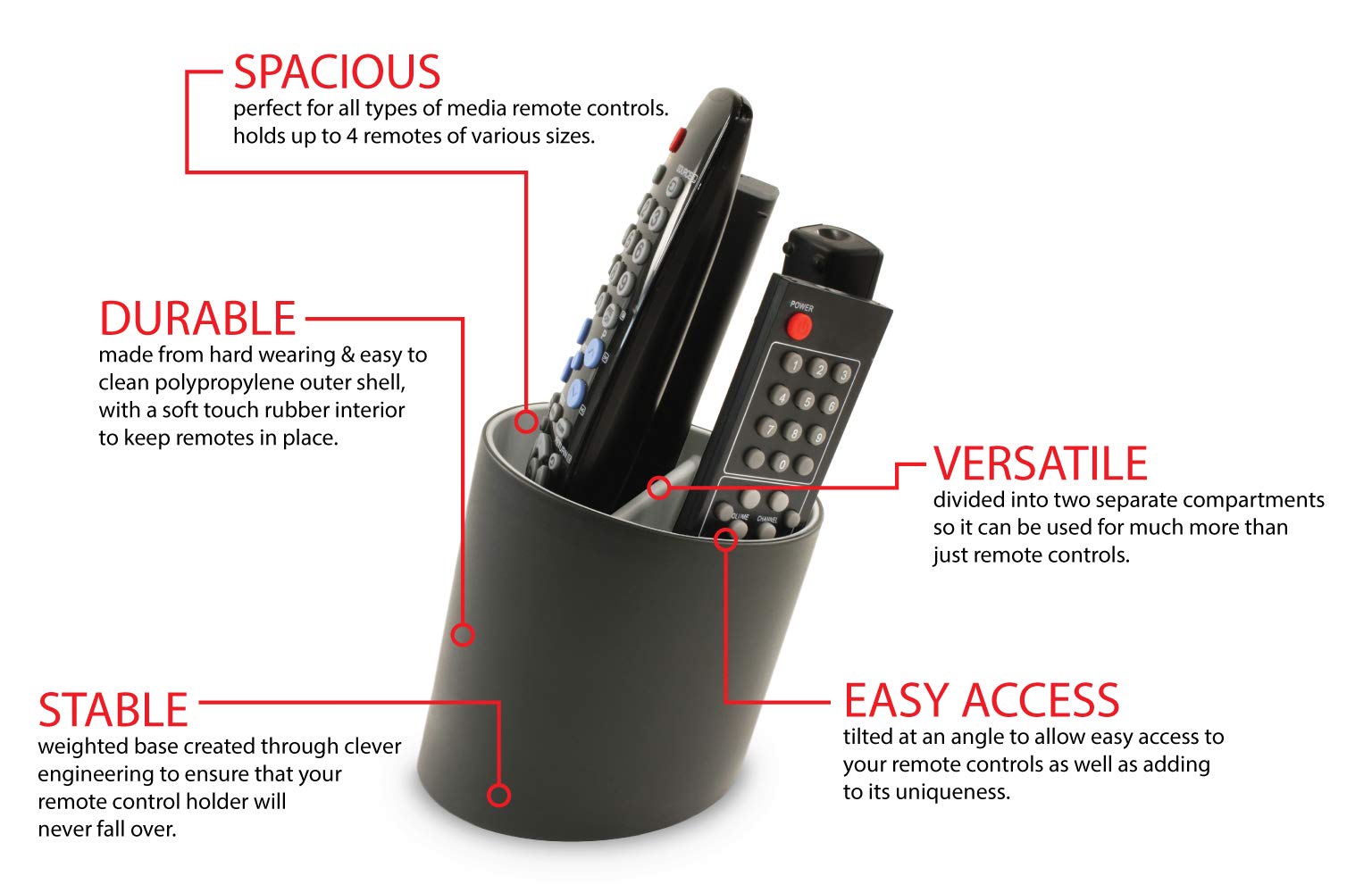 Buy jme Remote Control Holder Remote Holder Tilt Media Storage