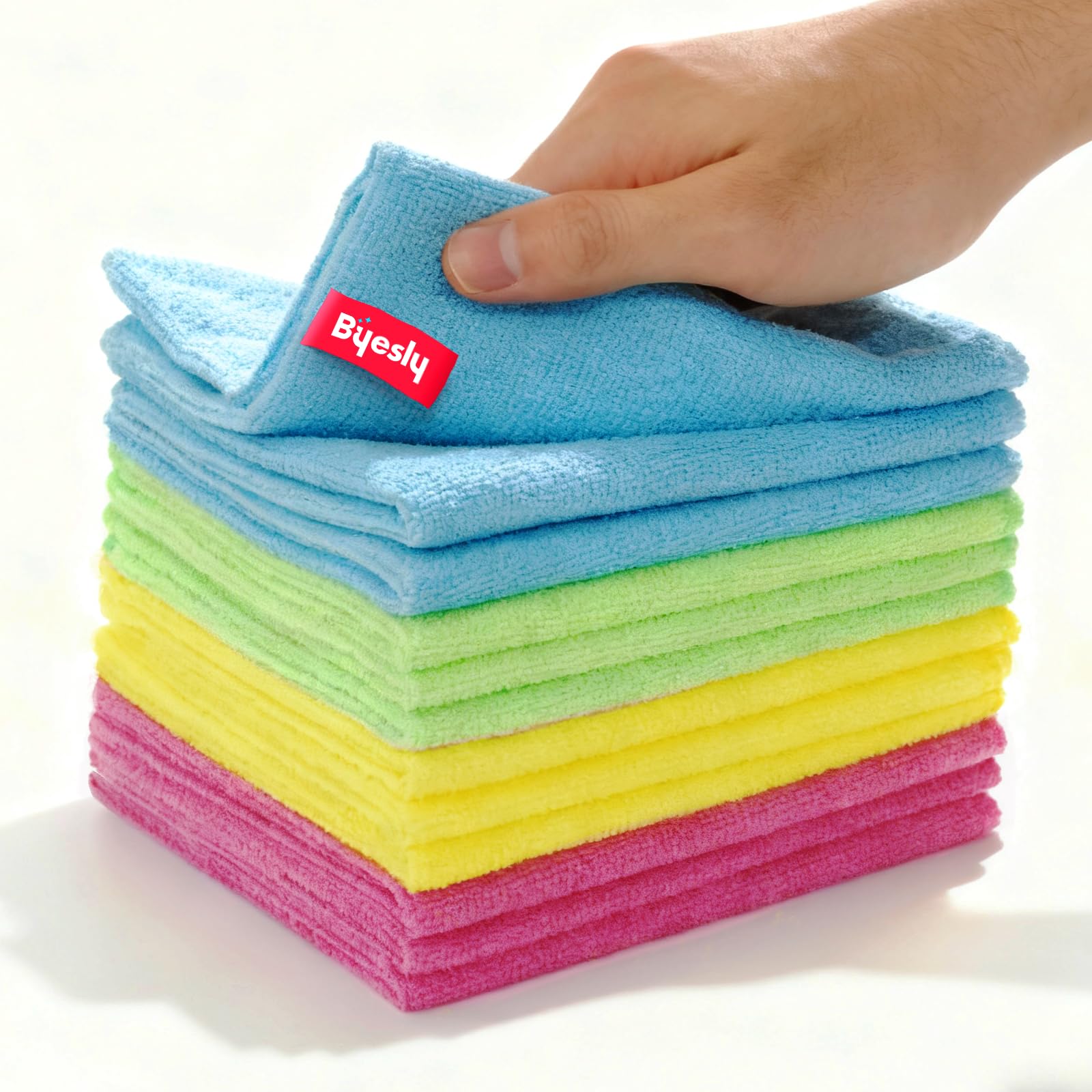 12-Pack Microfiber Cleaning Cloth 11 5x11 5 Microfiber Towels for Cars Dishes House For Detailers Chefs Efficient Home