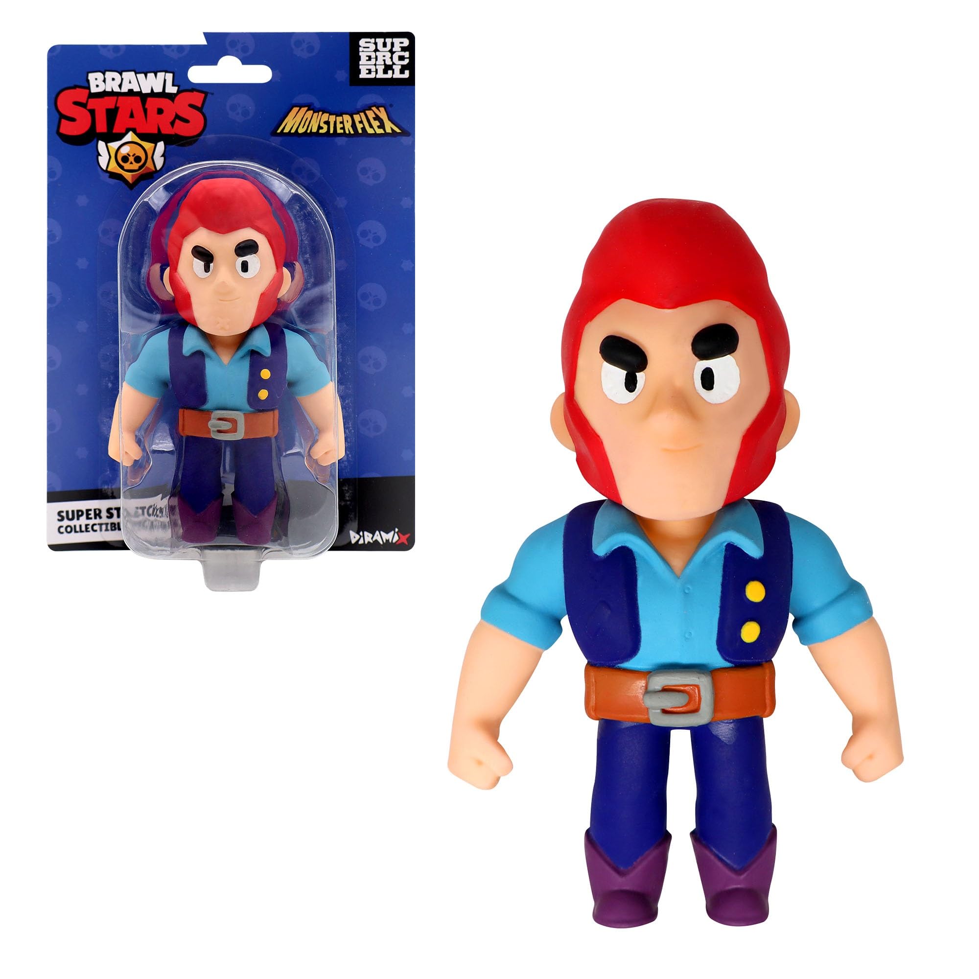 Bizak Monsterflex Brawl Stars Collectible Figure, Super Extendable and Elastic, 13 cm, 10 for Collecting, for Adults, Collectors and Children from 8 Years (64390009-1)