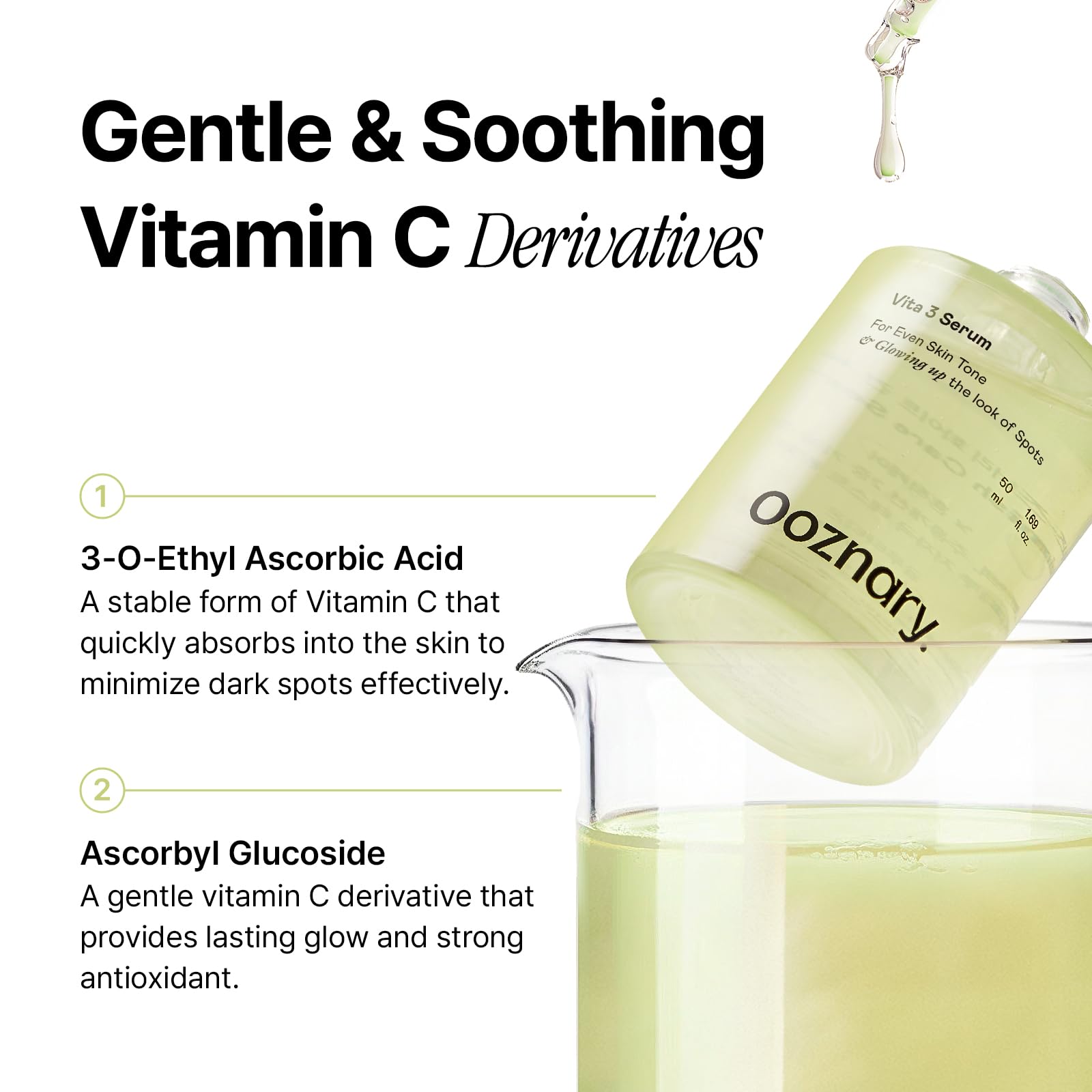 Amazon.com: Ooznary Vita 3 Serum with Vitamin C Derivatives and 