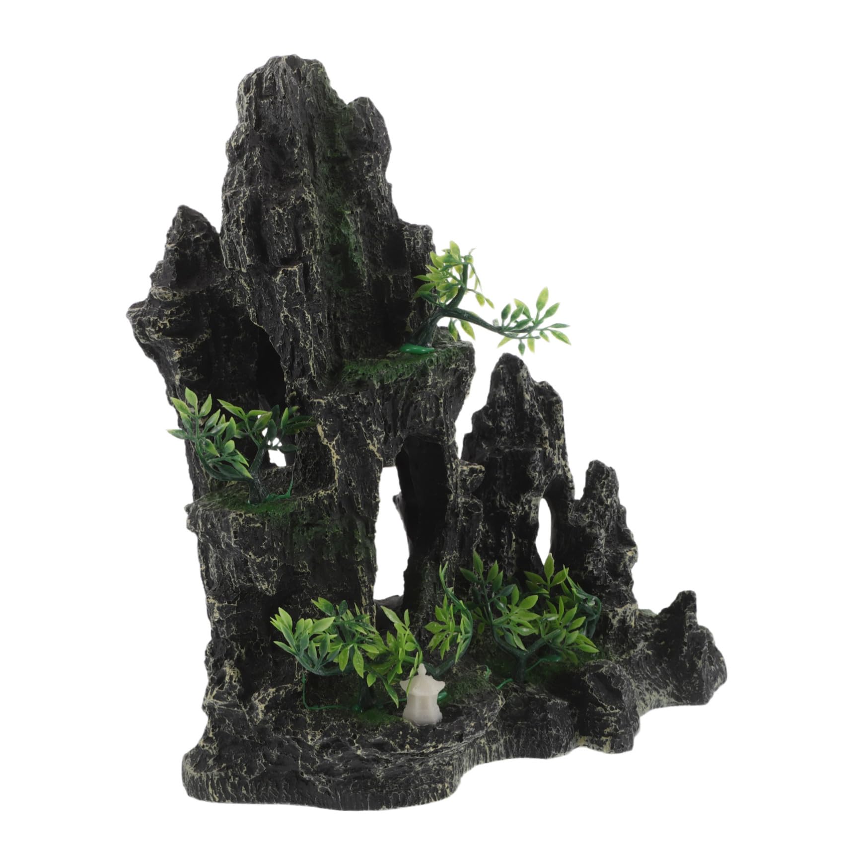 SUPVOX Aquarium Dekoration Resin Stein Höhle für Garnelen und Fische Sichere Versteckstelle Aquarium Landschaft Künstliche Felsen Deko für Fisch Garnelentank