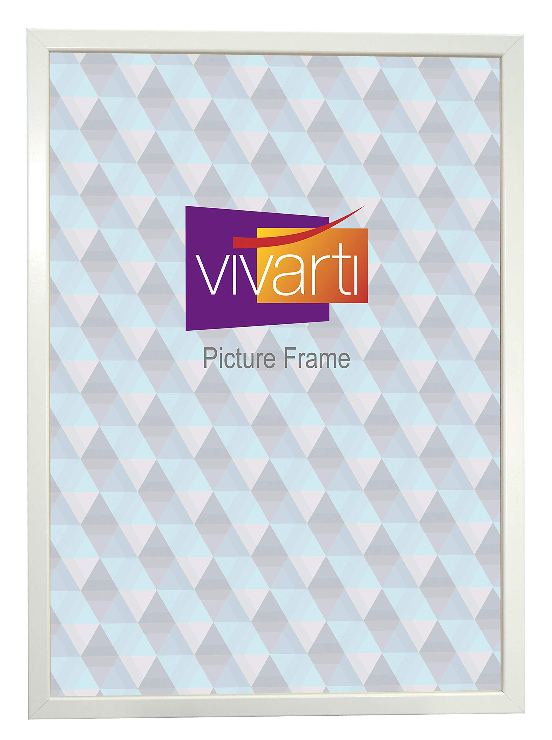 Vivarti Thin Matt White Box Picture Photo Frame 50 x 70 cm