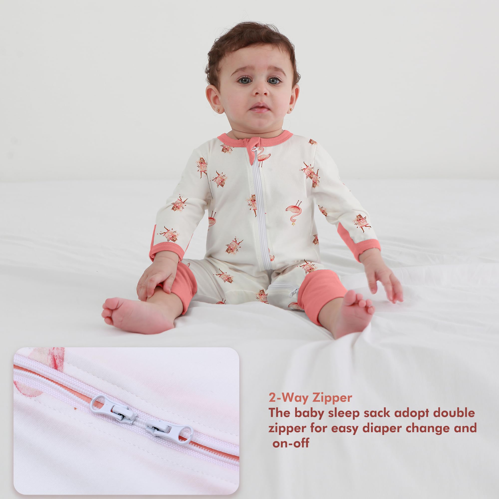 Lot de 3 grenouillères pour nouveau-né, garçons et filles, vêtements pour bébé à manches longues, 0-24 mois