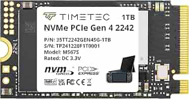 Amazon.com: Timetec 1TB M.2 2242 SSD NVMe PCIe Gen4x4 3D