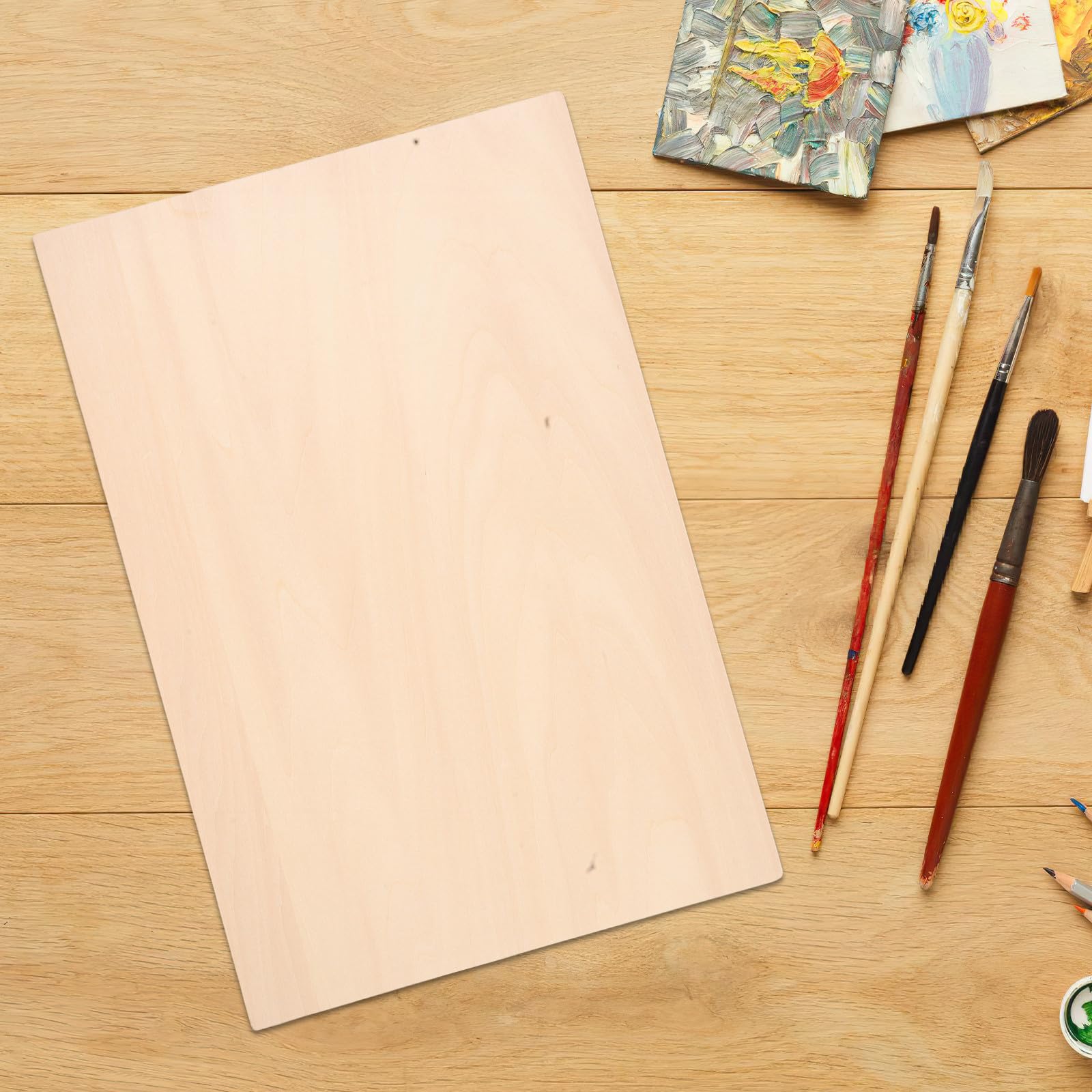 2 Placas de Madera para Grabado Artesanal A3 Superficie Lisa, Ideales para Bricolaje y Prácticas en Casa, Mejoran la Eficiencia de Trabajo