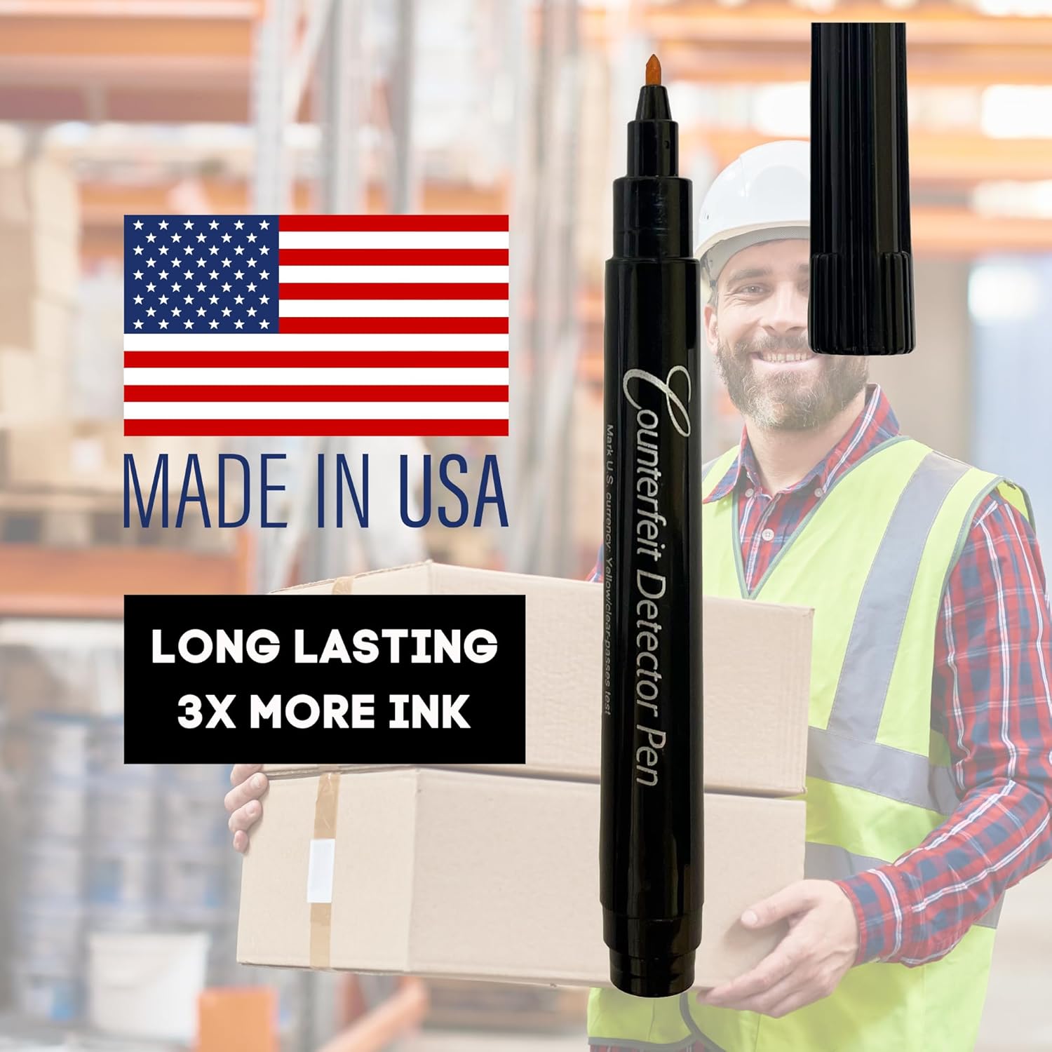 Dri Mark CFD50PK Counterfeit Bill Detector Marker Pen, Made in The USA, 50 Count