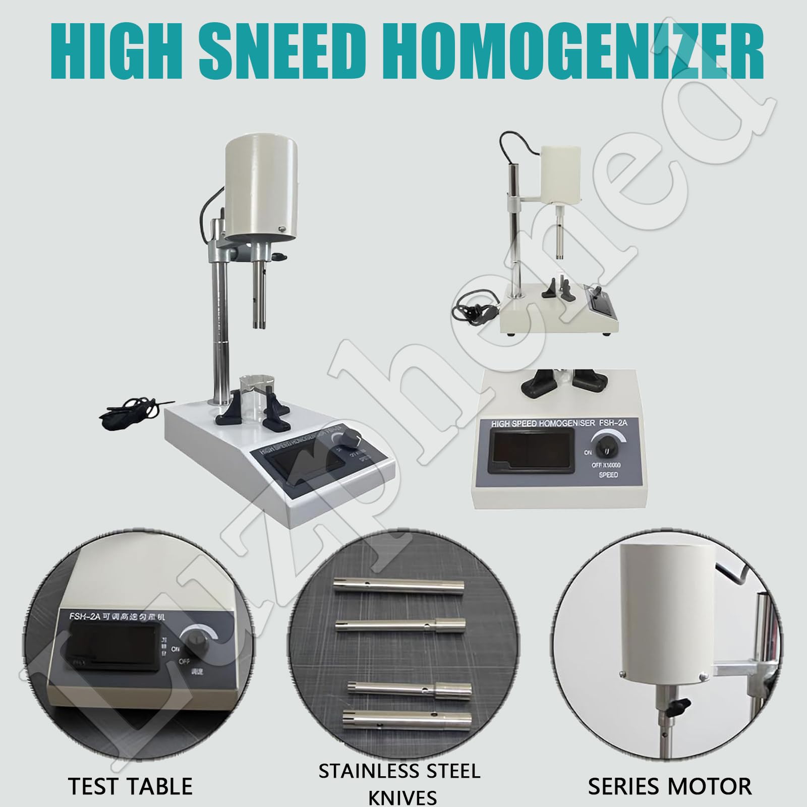 Mezclador homogeneizador de laboratorio, mezclador de dispersión emulsionante ajustable de alta velocidad para uso en laboratorio