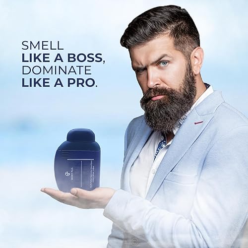 Vista 160 de Paquete de 3 perfumes de colonia azul para hombre, serie Eau de Parfume en espray con aroma floral amaderado y afrutado, set de regalo de perfume