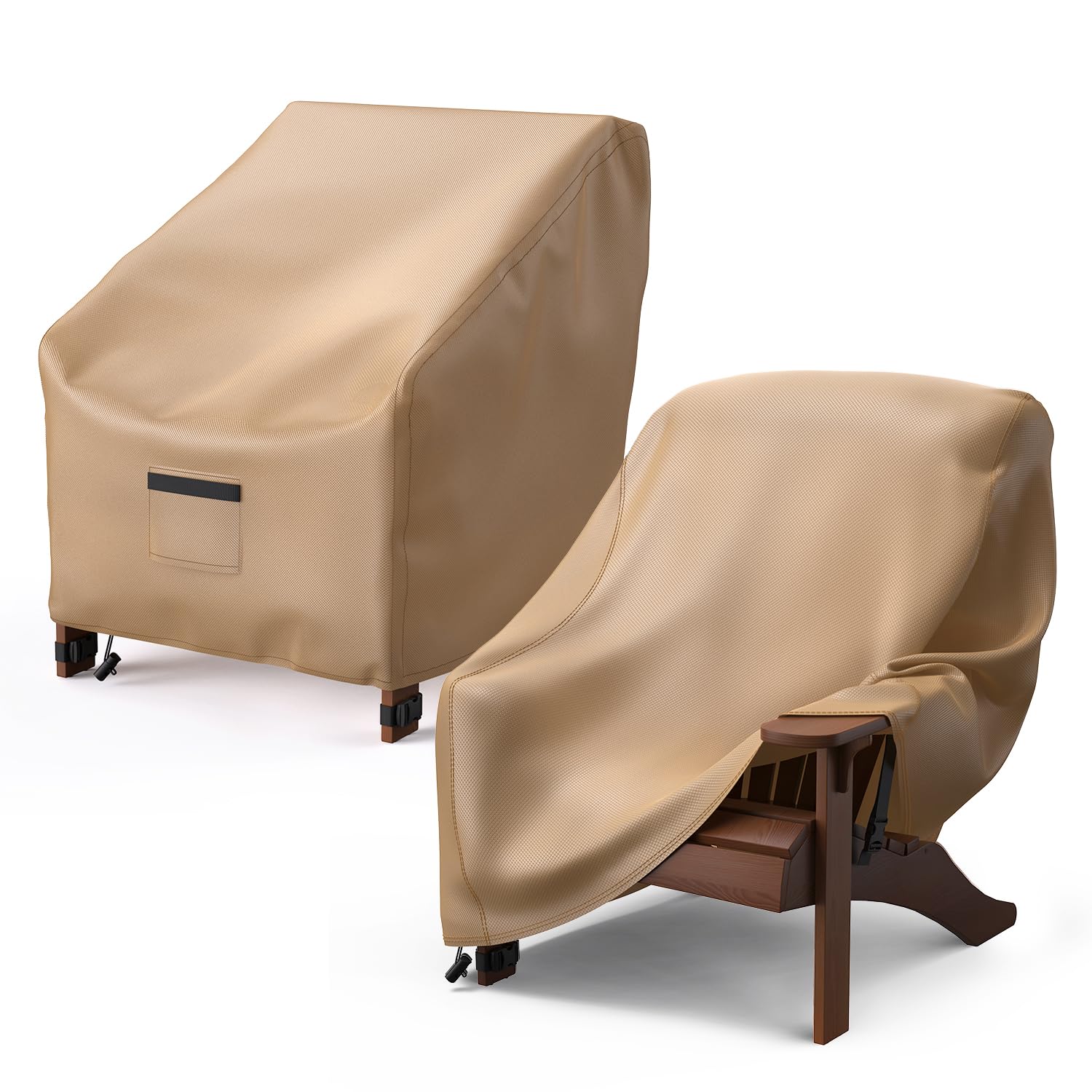 Adirondack Outdoor Chair Covers Waterproof 33"Wx35"Dx36"H, Brown