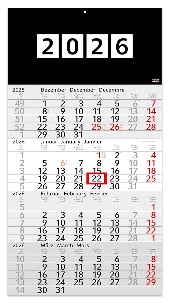 Calendario Da Parete 3 Mesi 2024 - Con Cursore, Motivo Cuccioli, 30x49 Cm, Multilingue (DE/EN/FR) - Foto 6