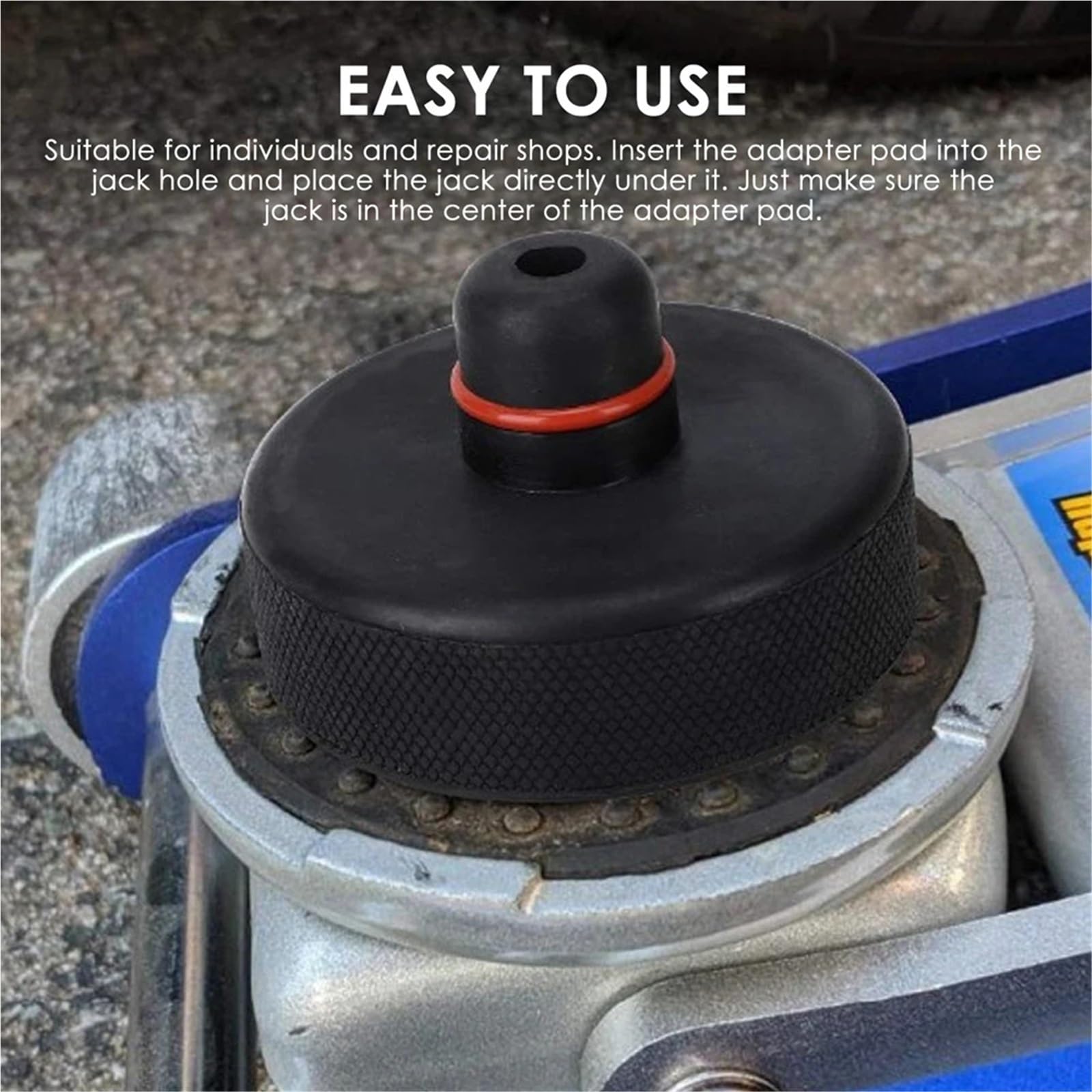 Accessori cric per Tappetino in Gomma per martinetti per Auto 1/4 Pezzi. Tappetino in Gomma per martinetto Resistente agli Urti cric per Auto(4 Pieces)