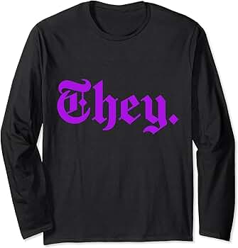 Amazon.com: Purple They Purple Graphic Tee Long Sleeve T