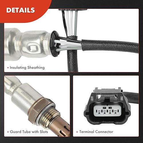 Miniatura 6 de A-Premium Sensor de oxígeno O2 compatible con Nissan Altima 2013 2014 2015 2016 2017 2018, L4 2.5L, aguas abajo