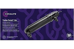 Coralife 12x Turbo-Twist Aquarium UV Sterilizer for Marine Salt Water Fish Tanks (500 Gallons)