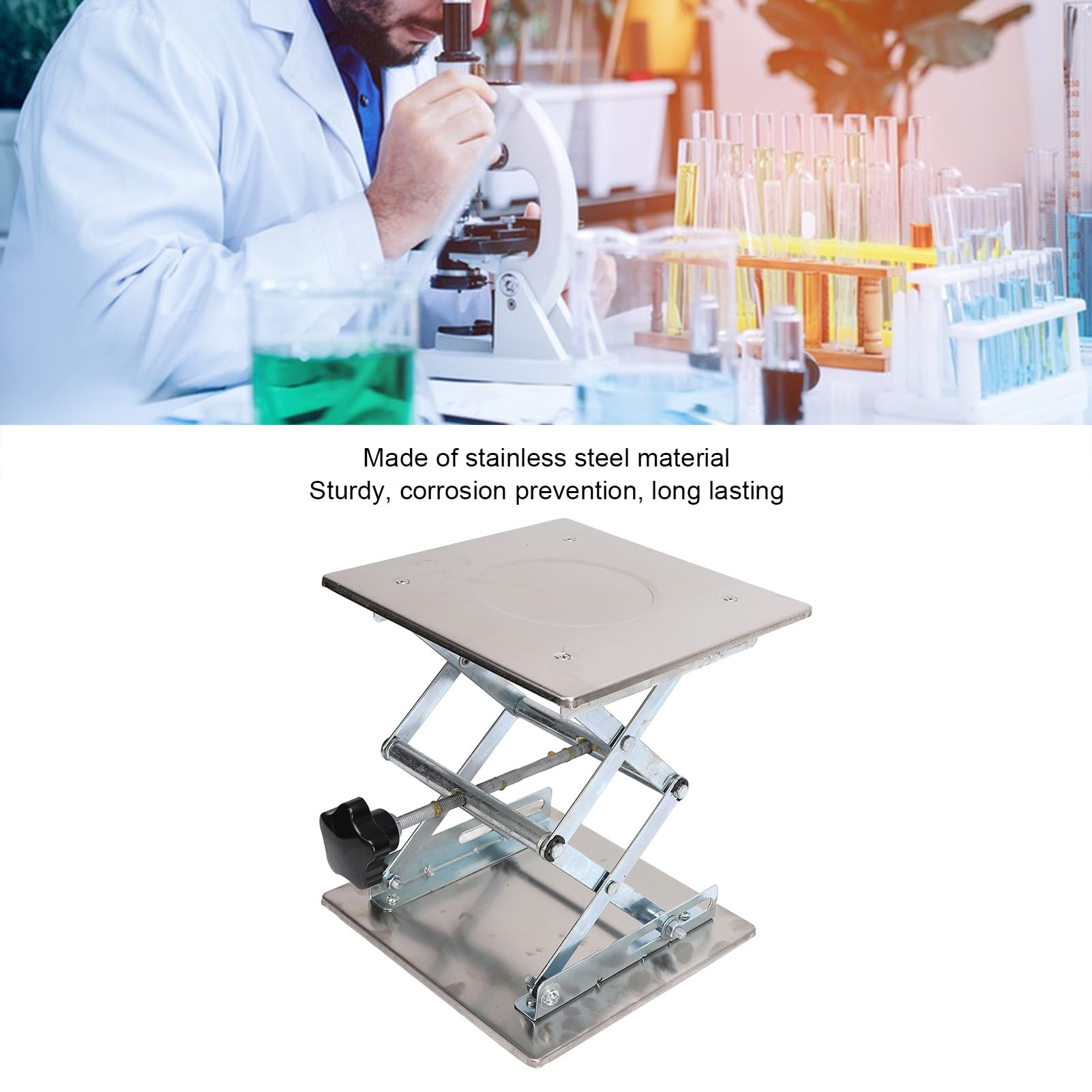 Haofy Tabella della Piattaforma di Aumento Scientifico per il Laboratorio di Acciaio Stabile per Esperimenti di Fisica e Chimica Realizzati in Acciaio Inossidabile