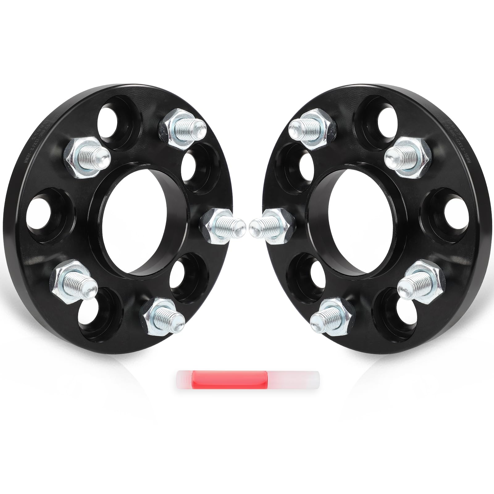 SCITOO 2Pcs 5x108 Wheel Spacers 15mm Bore 63.4mm Studs 12x1.5 Fit for Volvo C30 C70 S40 V50 for Jaguar for F-Type S-Type XE XF XJ XJR XK XKR X-Type for Lincoln Continental Corsair LS