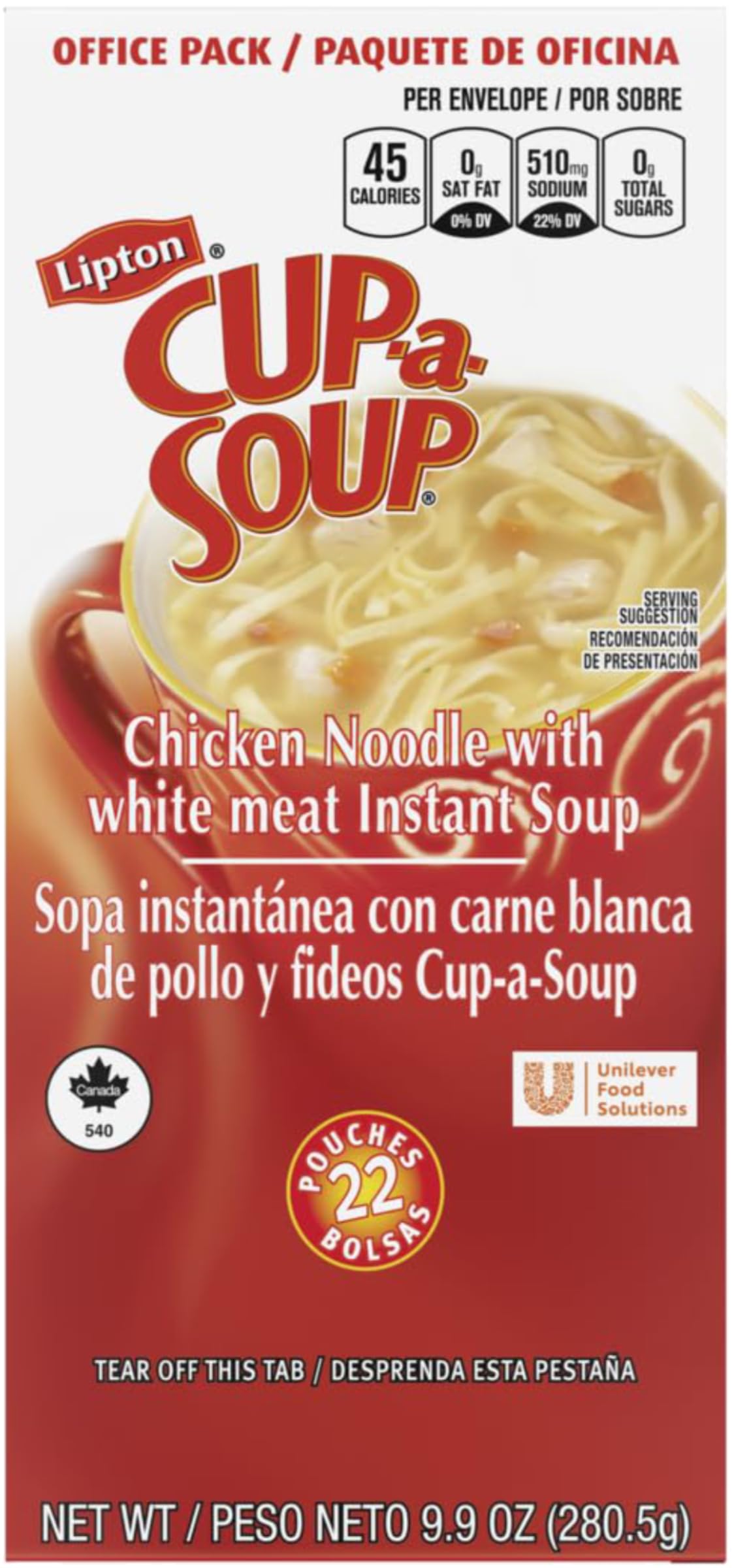 Cup-A-Soup, Chicken Noodle, 9.9 ounce (Pack of 1)