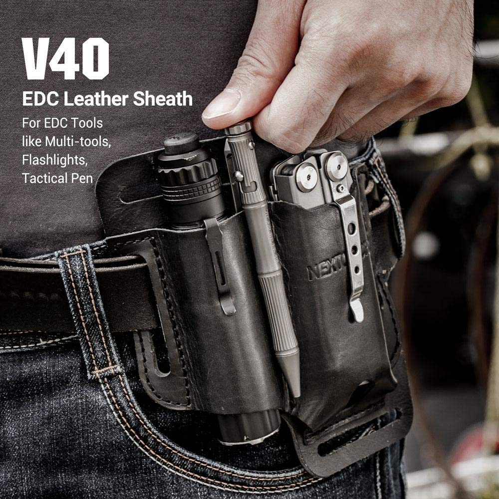 EDC Leather Sheath, Multitools Sheath,Knife Belt Sheath/Leather