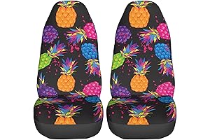 Colorful Bright 2 Pieces Car Seat Covers Protetors - A Punch of...