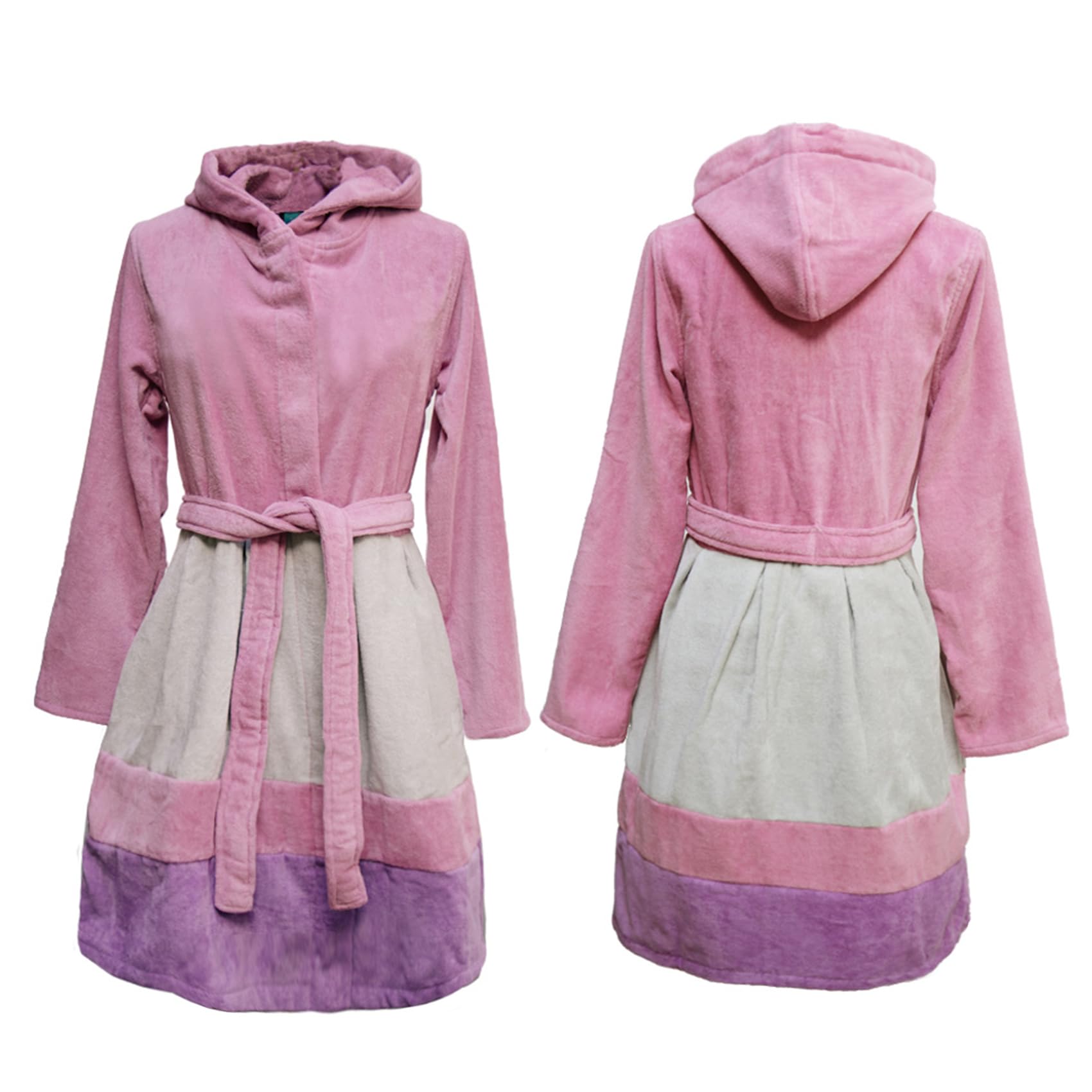Pretti Primula Accappatoio Donna Taglia XS, Blu (Avio)