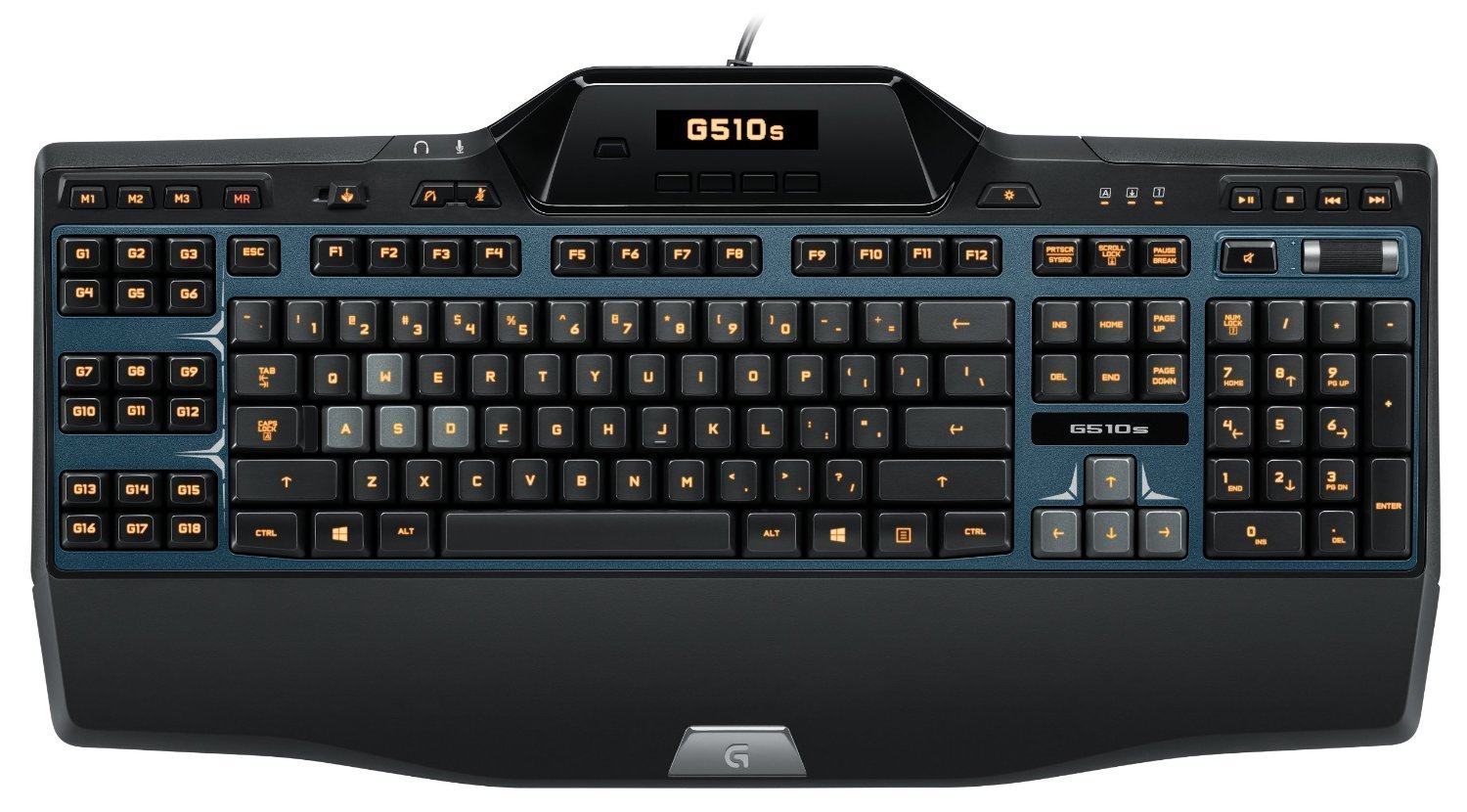 Logitech G510s Gaming Keyboard with Game Panel LCD Screen (Renewed)