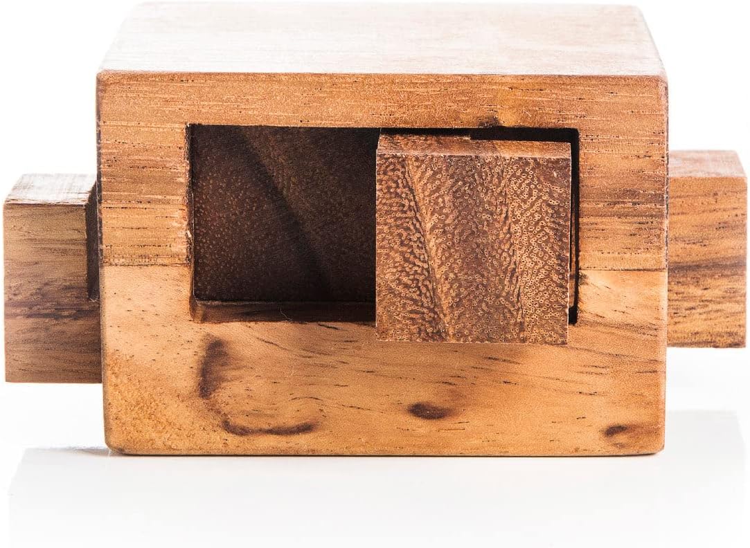 Kubiya Games | Tricky Drawer - 4 Piece Burr in a Box | A high-Level Difficult Brain Teaser Puzzle. This Mechanical Puzzle is Perfect for serious puzzlers with a lot of Extra time on Their Hands.