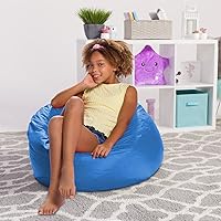 Vista 1047 de Posh Creations Puf estructurado cómodo para jugar, leer y ver la televisión, Malibu Lounge, tela de lona para colorear, criaturas