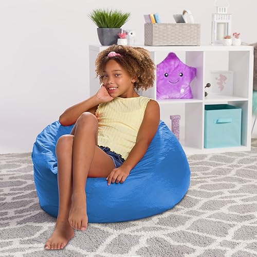 Miniatura 1047 de Posh Creations Puf estructurado cómodo para jugar, leer y ver la televisión, Malibu Lounge, tela de lona para colorear, criaturas Criaturas de tela