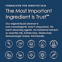 Vista 5 de Vanicream Limpiador líquido, 8 onzas líquidas, fórmula sin perfume, sin gluten para pieles sensibles