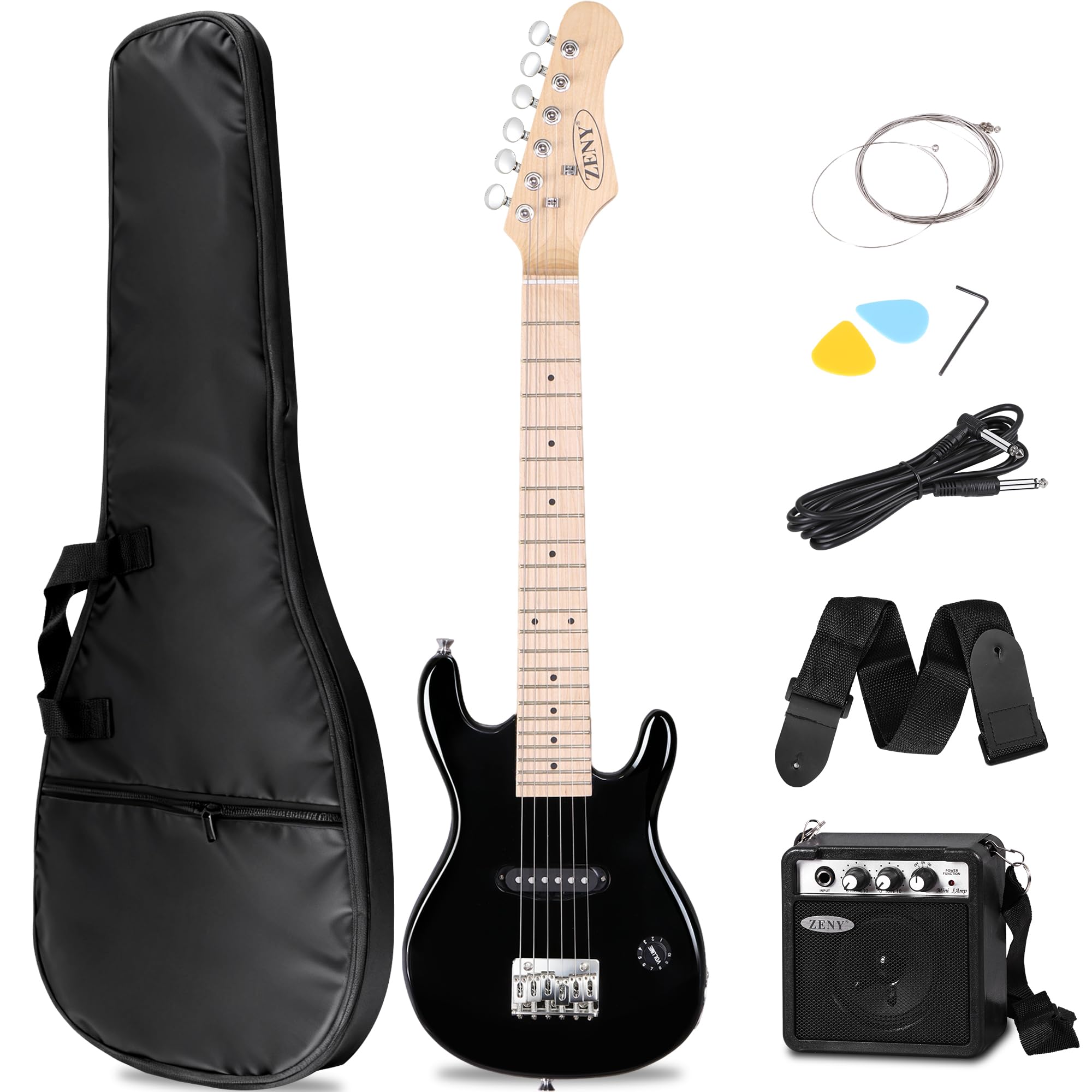Amazon.com: ZENY 30 inch Kids Electric Guitar with 5w Amp, Gig Bag