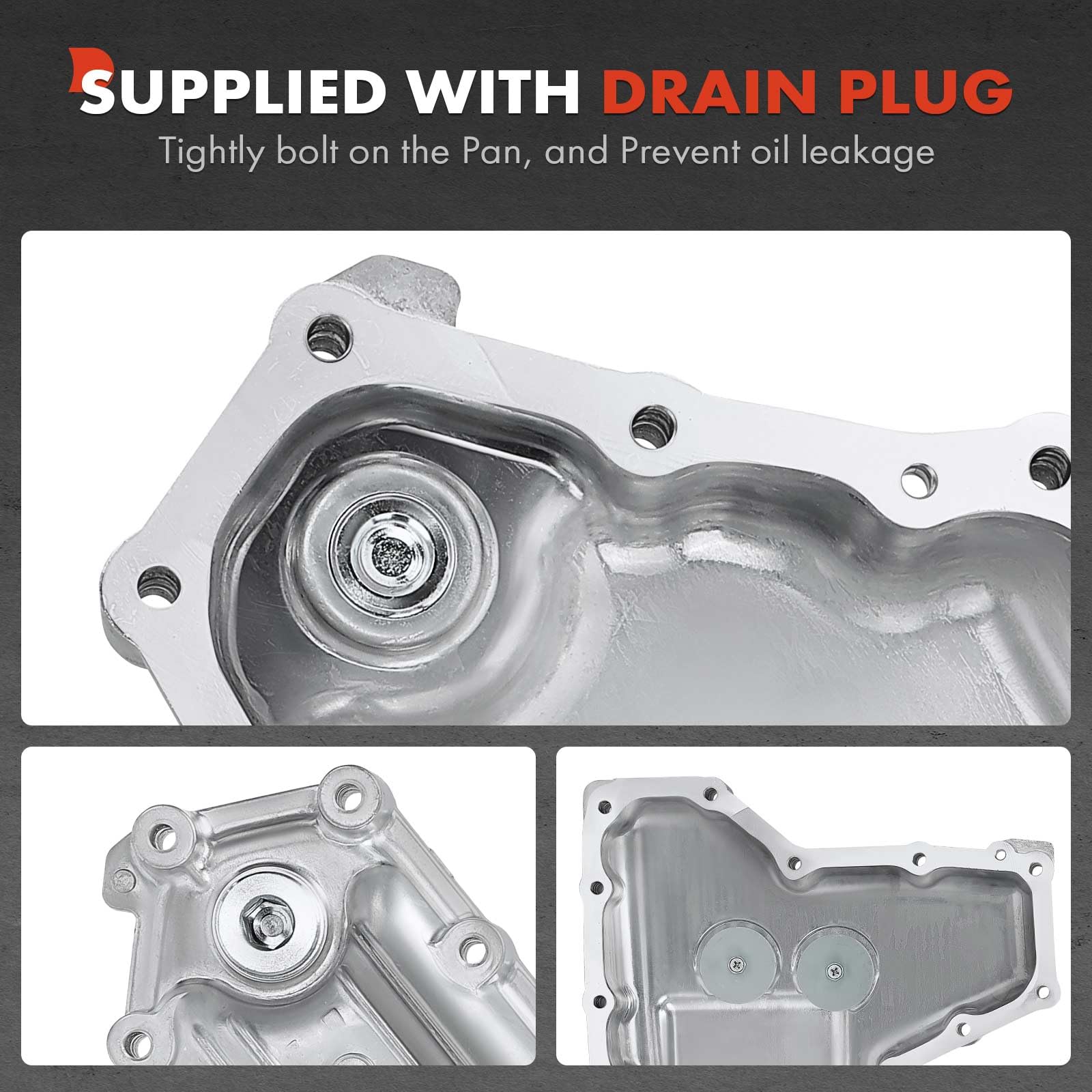 Amazon.com: A-Premium Transmission Oil Pan with Drain Plug