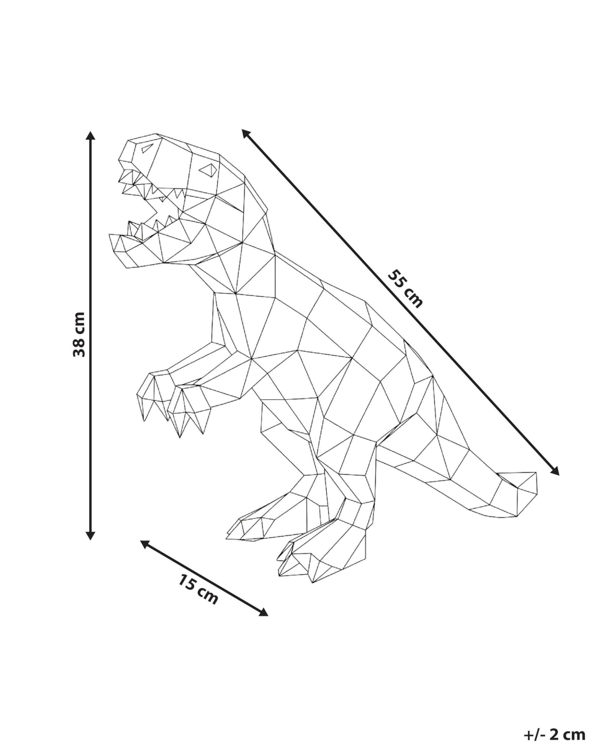 LED Dekoration Kunststoff Dinosaurierform T-Rex leuchtend bunt Tarjanex