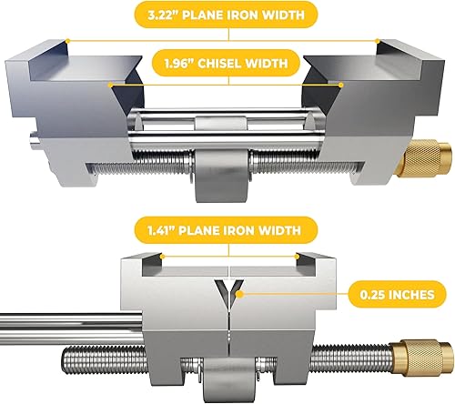Miniatura 2 de Sharp Pebble Guía de afilado - Plantilla de afilado de cincel y plano - Se adapta a cinceles de 0.25 a 1.96 pies, se adapta a cuchillas cepilladoras