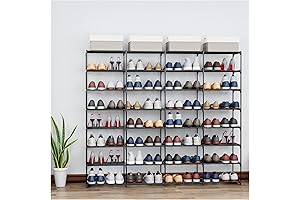 SMILHELTD Metal Shoe Rack Large Capacity: Effortless Shoe Storage