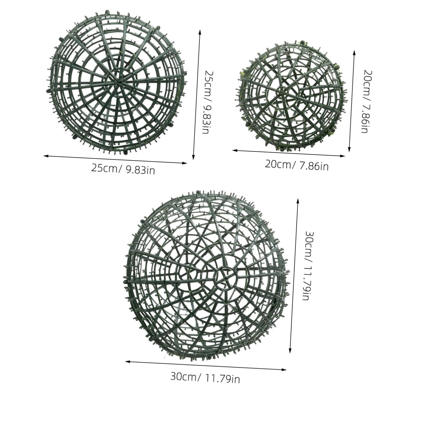 Alipis 3pcs Reusable Plastic Topiary Ball Holder for DIY Wedding Decorations Floral Arrangements and Event Backdrops